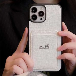 Designer Cellphone Case لـ iPhone 14 Pro Max 13 12 11 15 15Pro 15Promax 15Plus Cases Fashion Wosting Wosting مع حامل البطاقة 33BA