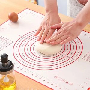 Baking Tools Kitchen Silicone Pastry Mat Thick Non-Stick With Measurement Fondant Dough Rolling Making Mats Bakeware Cooking