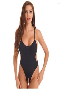 Women039s Mulheres de banho de banho One peça Cructless Bodysuit sem mangas sem tira de tlapeta de tlapeta de tlapedade de traje de banho Monokini praia C9902216