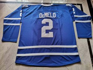 Hockey jerseys Physical photos Mississauga Steelheads Dylan DeMelo Men Youth Women High School Size S-6XL or any name and number jersey