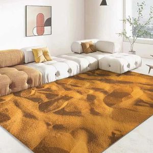 Dywany pustynne piasek dywan do salonu sypialnia duża część nadrukowane dywany domowe sofa sofa stół mata domowa maty podłogowe do mycia