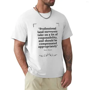 Erkek Tank Tops Land Surveyor Alıntı Sanatsal Optometrist Hediye T-Shirt Funnys Gümrük Sade Beyaz Tişörtler Erkekler