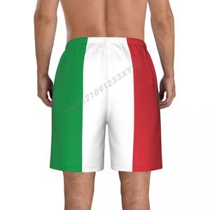 メンズショーツサマーメンズイタリア国旗イタリアンファン（1）ビーチパンツサーフィンショーツM-2XLポリエステルランニングS2452922