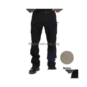 Men'S Pants Mens Tactical Cargo Men Outdoor Waterproof T Combat Military Camouflage Trousers Casual Lti Pocket Work Joggers Drop Del Dh1Ob