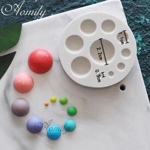 Baking Moulds Aomily Sugarcraft Circle Silicone Mold Fondant Cake Decorating Tools Chocolate Mould DIY Candy Maker Mousse