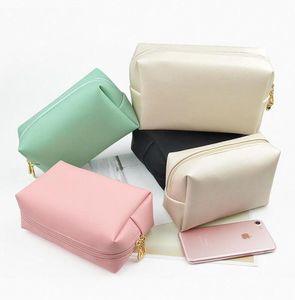 Cosmetic Bag for Women Girls PU Leather Travel Portable Pouch Purse Organizer Storage Toiletry Bags9069676