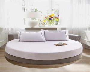 El okrągła pościel wyposażony arkusz łóżka z elastyczną opaską romantyczną El Round Mattress Cover Sernce 200 cm220cm 201136402805