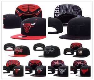 Chicago13bulls13men Women Youth Cap New Era Team Tytuł 9fifty Snapback Regulowany kapelusz koszykówki Black1910409