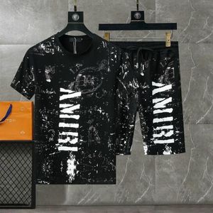 Tracksuit Set FashionHawaii Designer Men Casual Shirts Sets Floral Letter 3D Print Summer Seaside Holiday Beach Shirts Suits