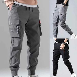 Men's Pants Men Cargo Tactical Pants Work Combat Multi-pockets Casual Training Trousers Overalls Clothing Joggers Hiking Mens Cargo Pant 1PC Q240529