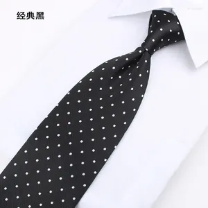 Papillini da 8,5 cm cravatta adatta per l'abbigliamento formale professionista maschile nero