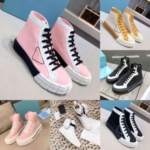 Designer Luxury Brand Casual Shoes Womens Shoe Cover Nylon Pink Ms. Gao Shausur Classic Canvas Sneakers D62