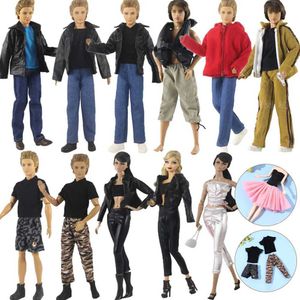 Doll Apparel para 1/6 de boneca jeans 11,5 calças de calças de couro bonecas calças de calça casual usa acessórios para roupas com vários estilo Kids Toys Y240529