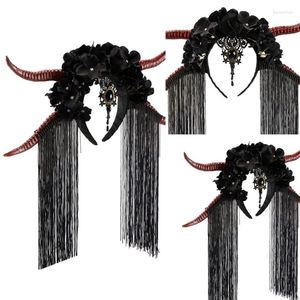 Forniture per feste Simulazione Antelopehorn Abrandia di testa in testa costume a banda per capelli fiore Hairhoop