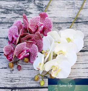 Simulering 3D Liten fjäril Orchid 6 Headsbuntle Fake Flower Home Drapery Wall Wedding Decoration Diy Artificial Phalaenopsis1156344