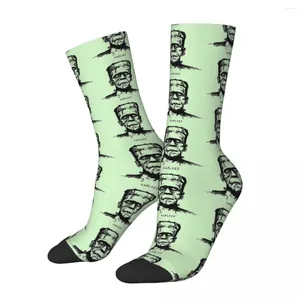Meias masculinas Frankenstein Monster Unissex Winter Profrow Wind Street Style Sock Crazy Sock