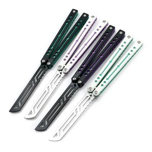 Titus Nautilus Balisong Butterfly Trainer Knife Channel Aluminium Bushing System Tactical Folding EDC Knife