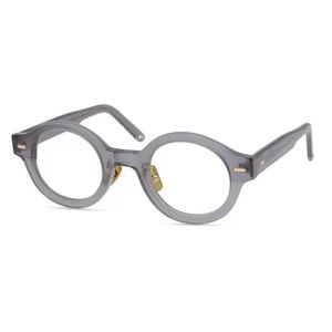 Mężczyźni okulary optyczne ramy okulary marka Retro Kobiety okrągły okrągły rama Pure Titanium Nose Pad Mokeraseczo z okularami Case 257V