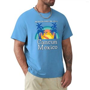 Men's Tank Tops Cancun Mexico Beach Vacation Surfer Palm Trees Spring Break 2024 T-Shirt Aesthetic Clothes Sports Fans Clothing