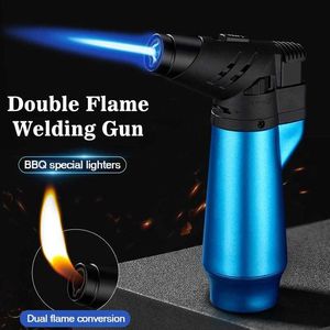 Lighters High Jet Flame Gas Lamp pode ser recarregado com ferramenta de churrasco de lanterna a jato a gás ajustável Ferramenta de ignição S2452907