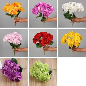 Decorative Flowers Silk Artificial 5 Head Bouquet. High Quality Home|Wedding Decor|Party|Room Decoration.|Living Room