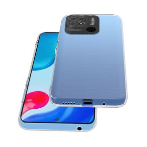 Ultra cienkie przezroczyste przejście przez czysty telefon dla Xiaomi Redmi 10c Case Silikon miękki dla Redmi10c 10 C pokrywę