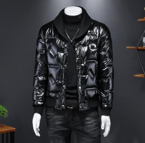 Handsome Plus Size Casual Mens Suit de colarinho Down Winter 2022 Tendência Lapas Shiny Shiny Top3174072