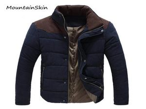 Men039s Down Parkas hela vinterjackan Varma tjocka män Fashion Thermal Solid Man Coats Casual Cotton varumärke LA15250899