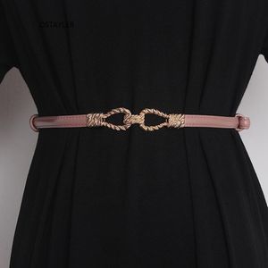 Belts Fashion Design Adjustable Slim Waist Belt For Women Cowhide Dress Coat Shirt Waistband Strap Real Leather Femme Cinturon 2022 255W