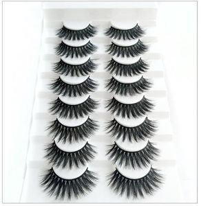 Новые 8 пары на упаковку Crisscross Faux Lashes 5d 10 стилей фальшивый экстенция ресниц