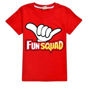 T-shirts nya pojkar sommarkläder barn cosplay rolig trupp spel t-shirt pullover 100% bomull fritid mode barn pojkar flickor tees toppar d240529