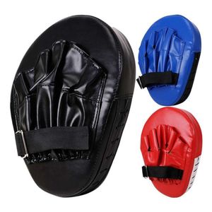 Boxing Mitts Pads Muay Thai Hand Target Training Gloves Thickened PU Leather Curved Baffle Taekwondo Punching Bags L2405