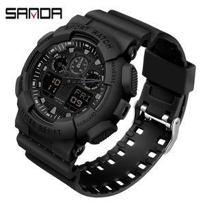 SANDA 2021 Digital Watch Men's Sport Watches for Men Waterproof Clock Outdoor Wristwatch Male Relogio Digital Masculino X0524 289d