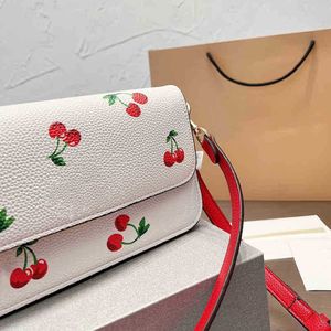 Shoulder Bag Crossbody Bags For Women Totes New Cherry Pattern Leather Designer Handbags Messenger Bags Purses Bag Ladies Wallets 22101 274m