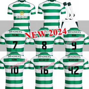 Celts 24 25 Kyogo Futbol Gömlek FC 2024 Evde Üçüncü Futbol Formaları Celtic Daizen Reo McGregor 135 Yıllık Hoops Yıldönümü İrlanda Origins Özel 888888