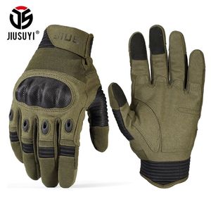 TouchScreen Military Tactical Gloves Army Paintball Shooting Airsoft Combat Anti-Skid Hard Knuckle Full Finger Gloves Men Women Y200110 204d