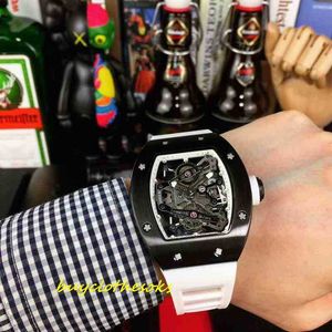 Wrist Watch RM Designer Watch عالي الجودة فاخرة ووتش نبيذ برميل شكل التيتانيوم علبة الياقوت مرآة MI5Q
