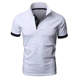 Polos maschile New Polo Shirt uomini Summer Stritching Mens Shorts manica Polo S-5xl Men maglietta Z240529