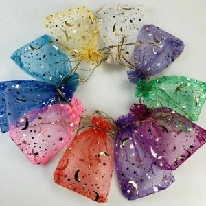 Wrap Prezent 100pcs Organza Bags Wedding Party Favor Candy Biżuteria