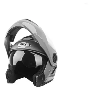 Мотоциклетные шлемы Последние точечные одобренные модульные модульные модульные шлемы Voyage Racing Dual Lens Sperior Visor