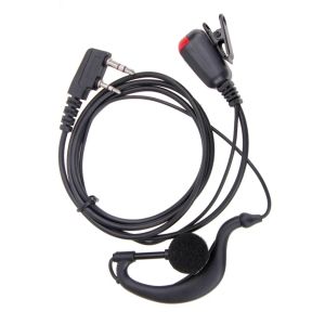 2Pin hörlurar hörlurar hörlurar multifunktionell G-form hörlurar walkie talkie headset integritetstillbehör för tvåvägs radio