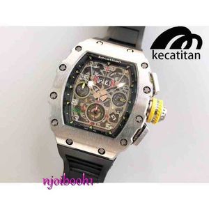 Orologio da polso RM Designer Watch di alta qualità orologio di lusso a forma di titanio Custodia a forma di zaffiro Mirror IBTB