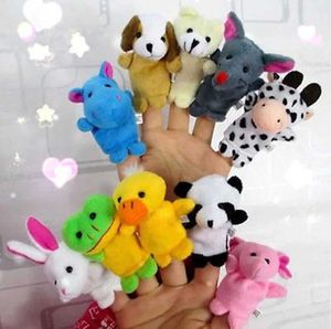 Finger Toys Toddler Newbron Baby Toys Finger Puppets Tyg Plush Doll Baby Education Hand Cartoon Cute Animal Baby Boys Girls Toys 10st D240529