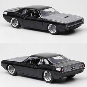 Diecast Model Cars 1 24 1973 Plymouth Barracuda Scale Vintage Diecast Toy Vehicle Metal Auto Muscle Racing Car Model Collectibles J18