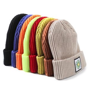 Beanie Skull Caps Fashion Women Men Casual Justerbar Cap Autumn and Winter Korean Hat Trendy Warm Sticked 295K