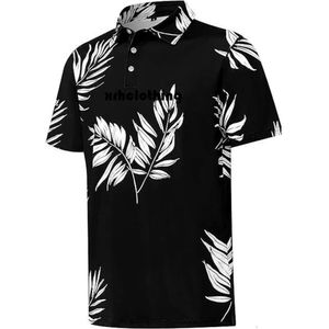 designer t shirt 2023 New Men's Polo Short sleeved Quick Drying 3D Hawaiian Golf Shirt