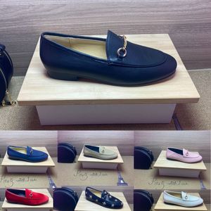 Klänningskor designer kvinnor skor platt 100% läder metall spänne kvinna läder casual sko mulor princetown män tryckt tramp lata bilder loafers stor storlek 34-42-46