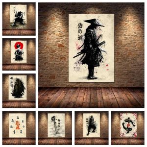 Canvas japonesas Pintura de artigos de parede Posters e impressões de caráter de casa Decoração de casa para quarto de sala sem quadro