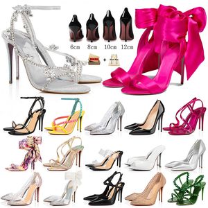 New Designer Red Bottoms Heels Shoes With Box Fashion Pumps Womens Peep-toes Sandals Slingback High Heel Dress Pointed Toe stilettos RedBottom Luxury Rubber Loafers