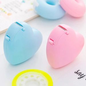 Creative Love Heart Tape Dispenser Kawaii Donuts Tape Cutter Washi Tape Holder Korean Stationery School Office Desk Organizer